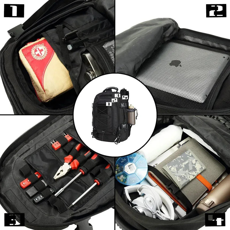 60L Military Tactical Backpack Army