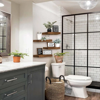 Set of 4 Floating Shelves for Wall