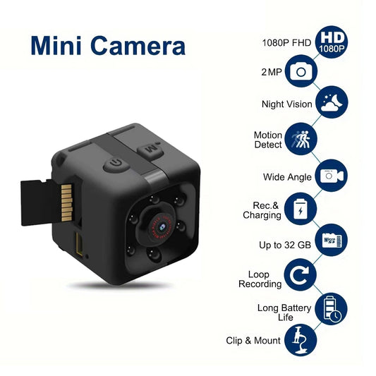 Mini Camera Night Vision Motion Activation
