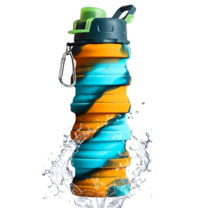 Silicone Collapsible Folding Sports Water Bottle