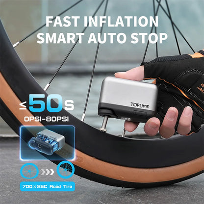 Electric Mini Portable Bike Cordless Tire Inflator