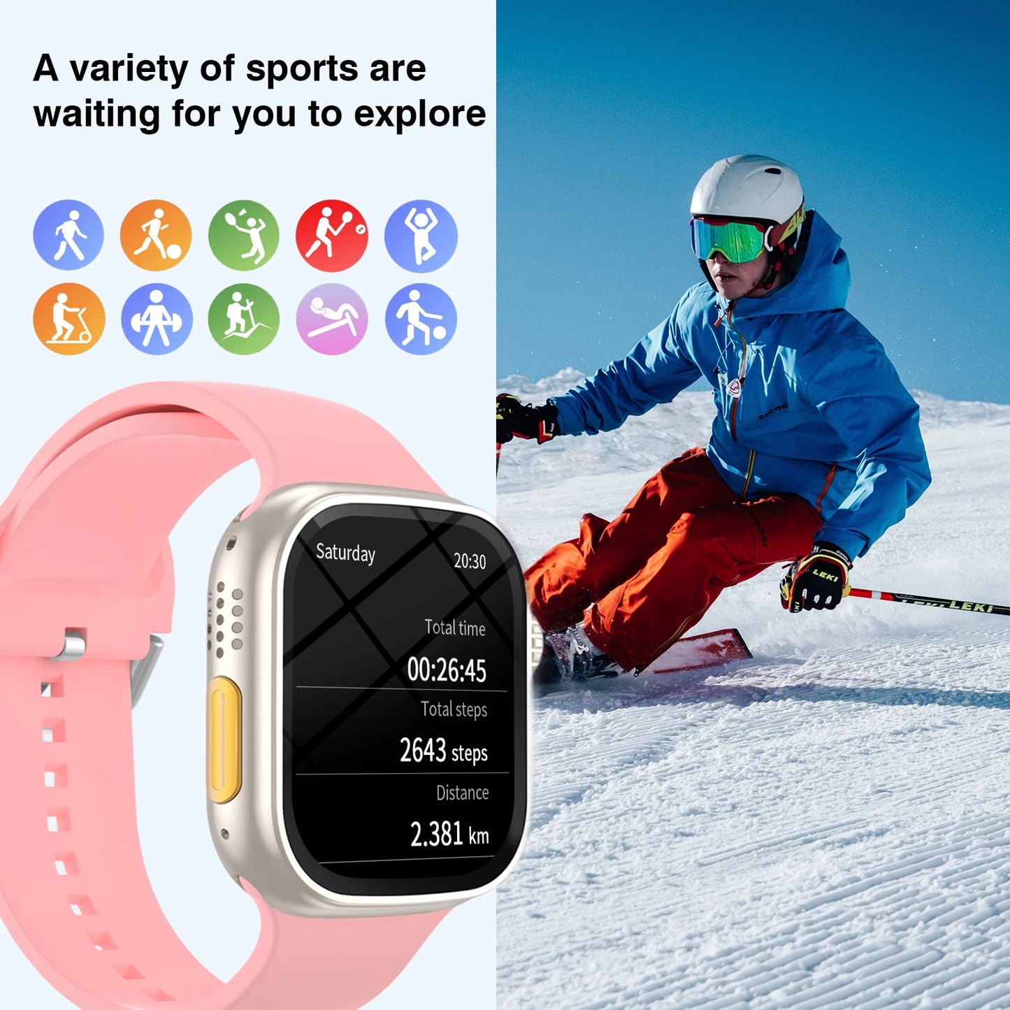 Smart Watch, Outdoor Sports and Fitness Tracker