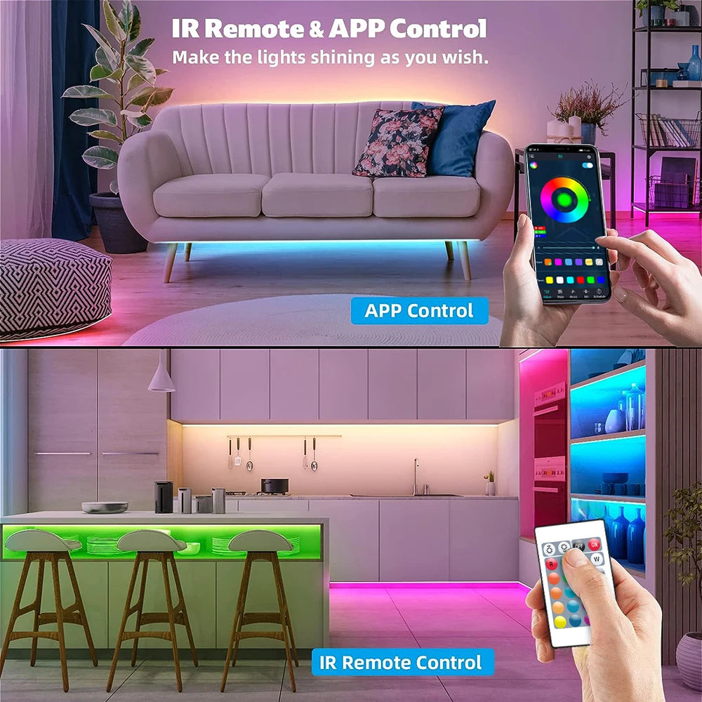 WIFI LED strip, strip music synchronous color change