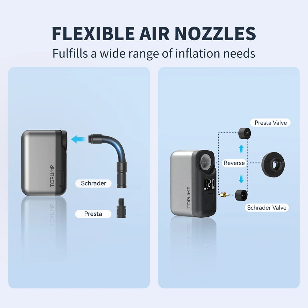 Electric Mini Portable Bike Cordless Tire Inflator