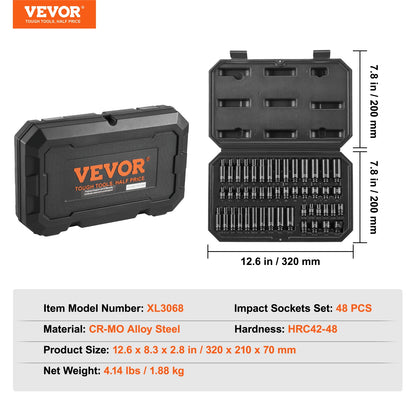Impact Drive Deep & Shallow Socket Set