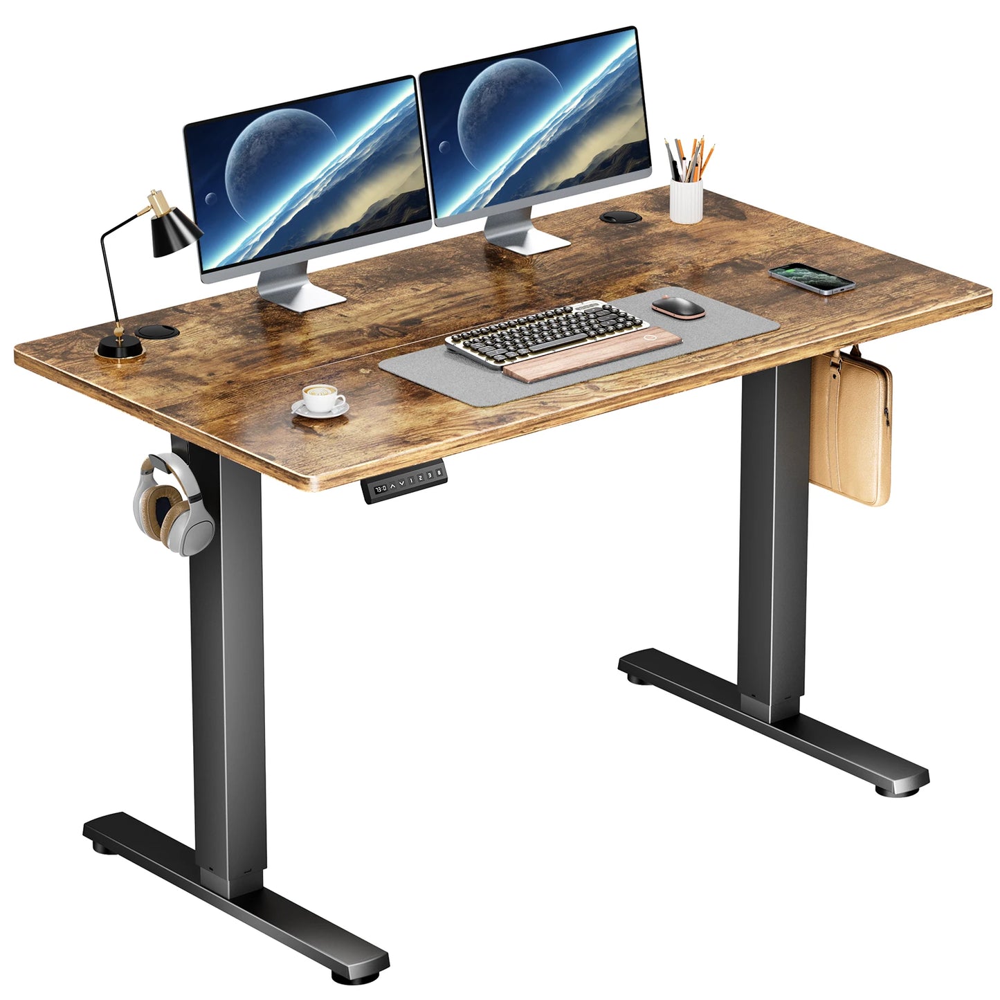Electric Stand Sit Down Height Adjustable Desk
