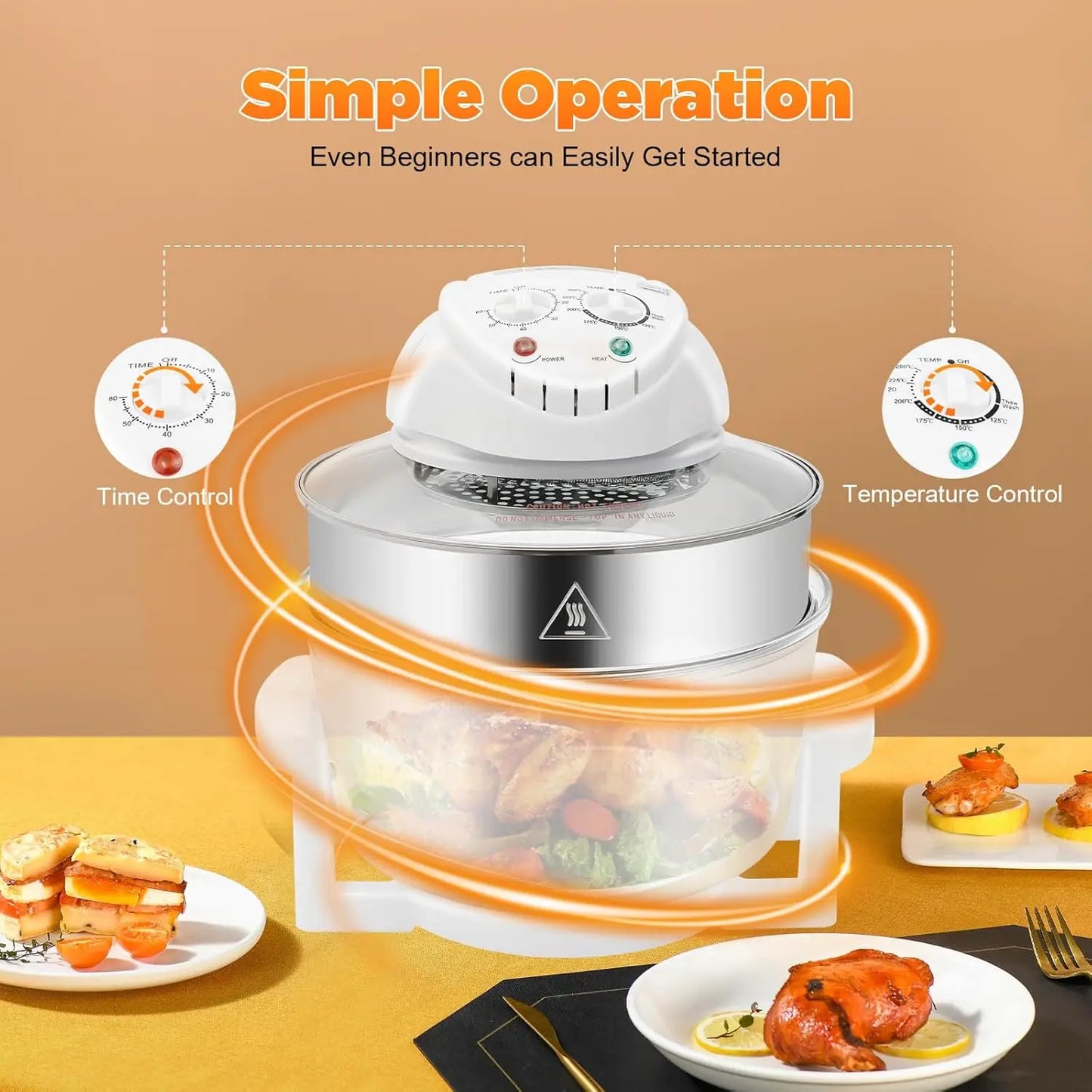 Turbo Air Fryer 18 QT Large Capacity