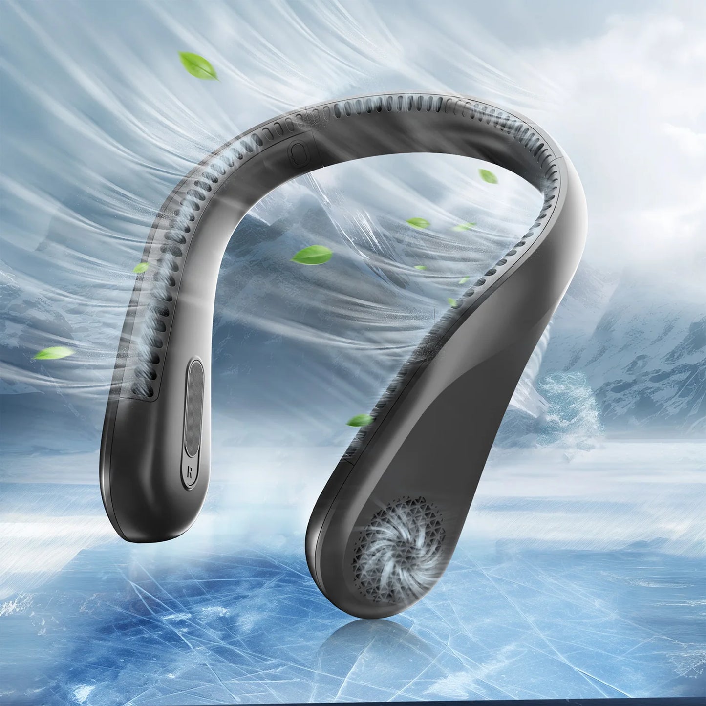 Portable Neck Fan, Rechargeable with 4 Speeds