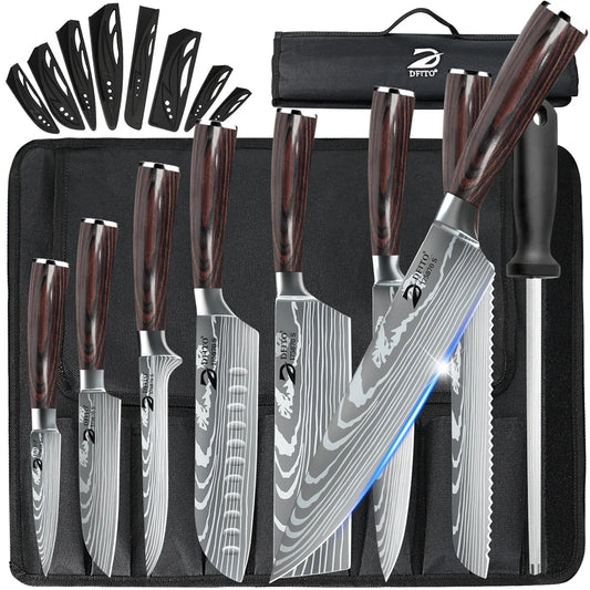 Kitchen Knife Set Damascus Stainless Steel