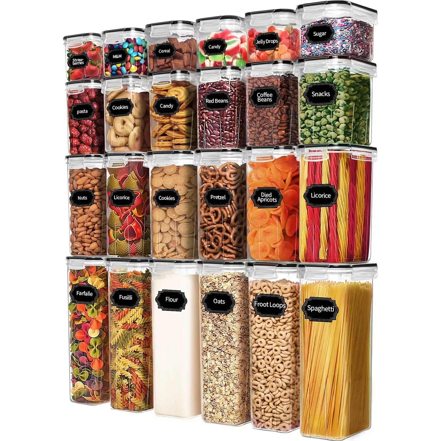 24 Piece Airtight Food Storage Containers BPA-Free