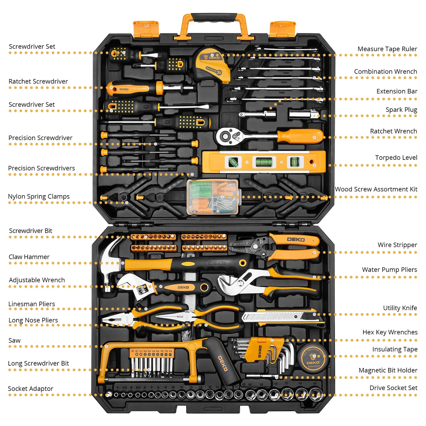 228Pcs Socket Wrench Tool Set