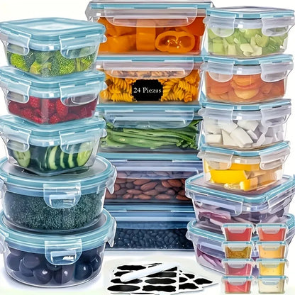 BPA-Free Food Storage Set - 24 Airtight Containers