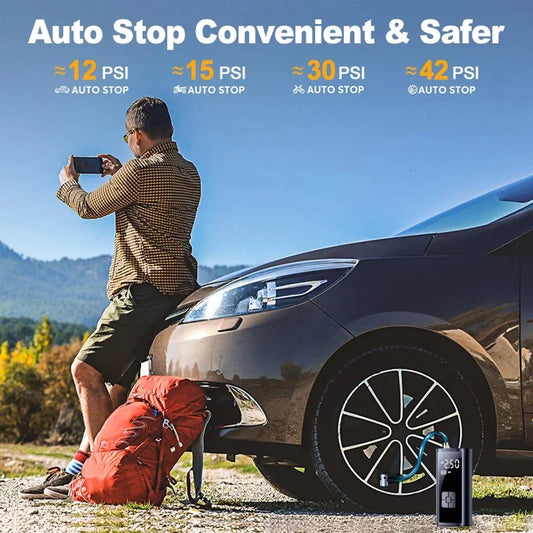 Portable Tire Inflator Rechargeable