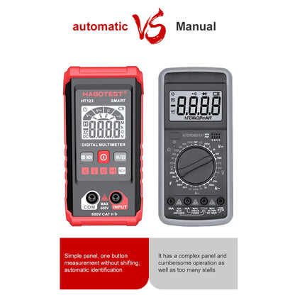 Digital Multimeter Multimeter Digital Display High Accuracy Backlit Auto Range Intelligent Electrician Mini Multimeter