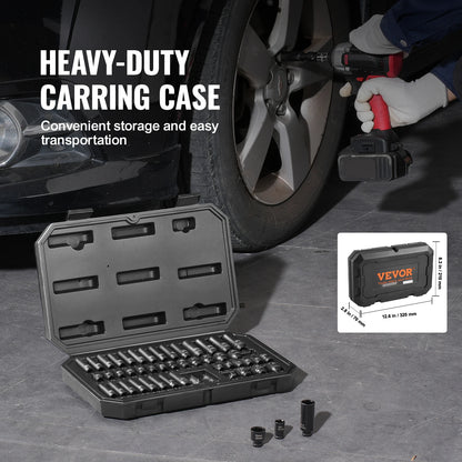 Impact Drive Deep & Shallow Socket Set