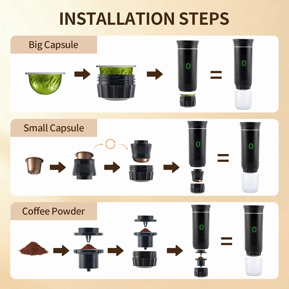 Wireless  Portable Espresso Coffee Machine