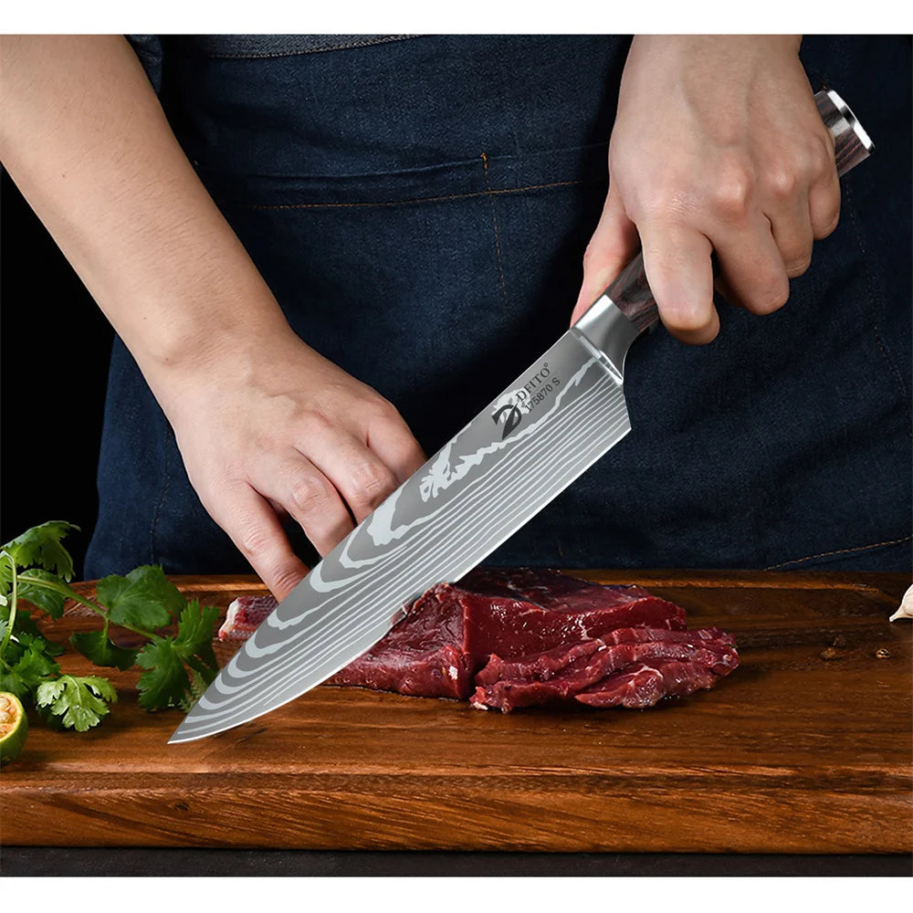 Kitchen Knife Set Damascus Stainless Steel