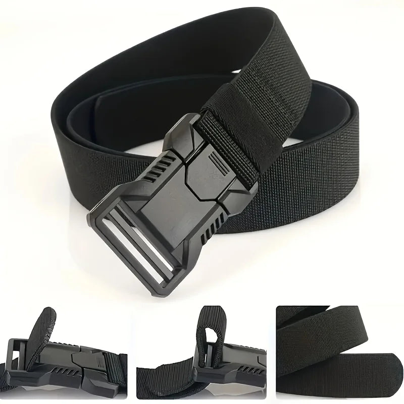 Men's multi-purpose belt with quick release buckle