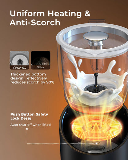 8-in-1 Electric Milk Frother for Coffee