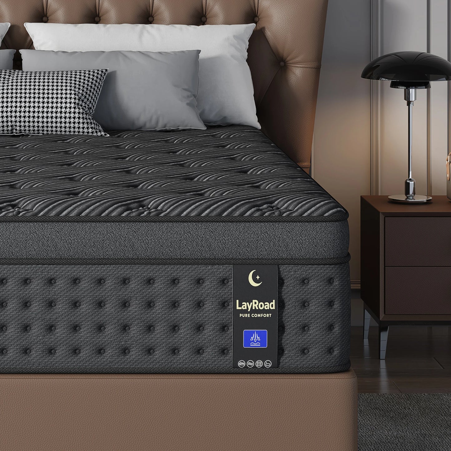 Memory Foam Spring Mattress Firmness Pressure Relief