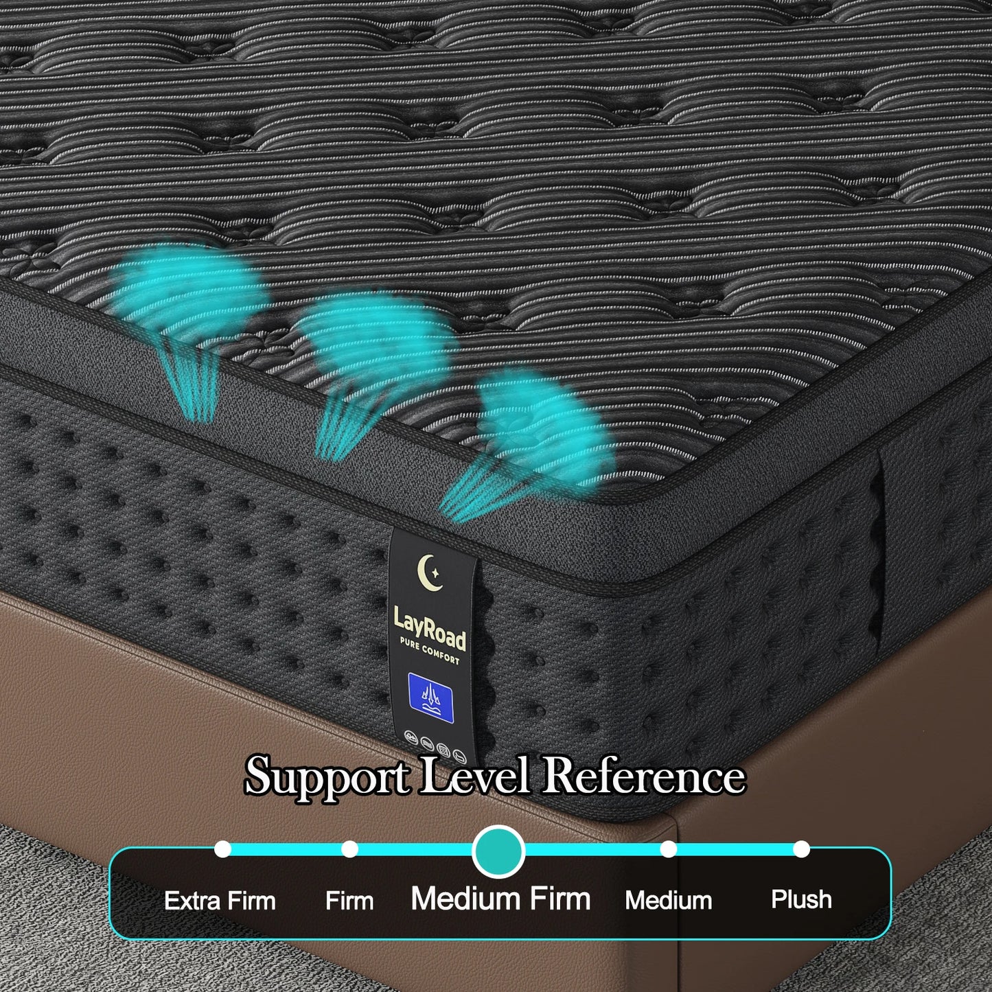 Memory Foam Spring Mattress Firmness Pressure Relief