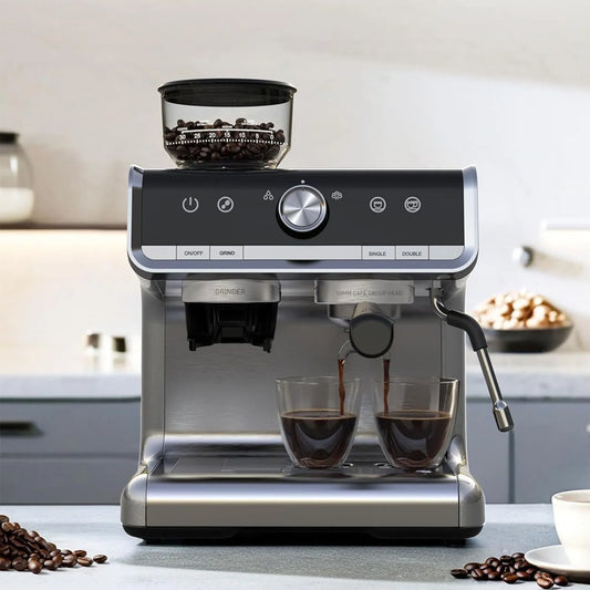 Espresso Coffee Machine Semi Automatic with Grinder