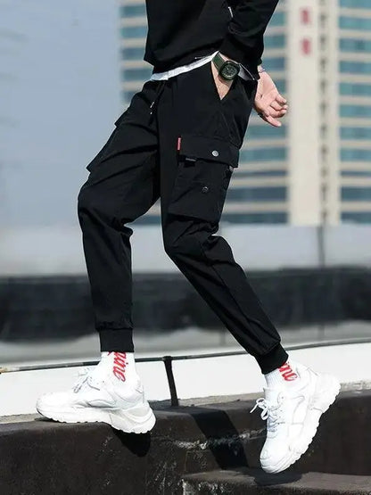 New Trendy Solid Color Cargo Pants