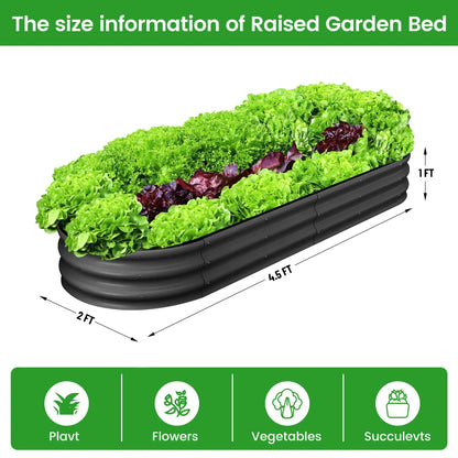 2-Pack Galvanized Steel Raised Garden Bed