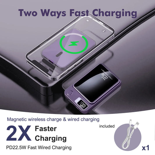 Magnetic 10000mAh Portable Fast Charger