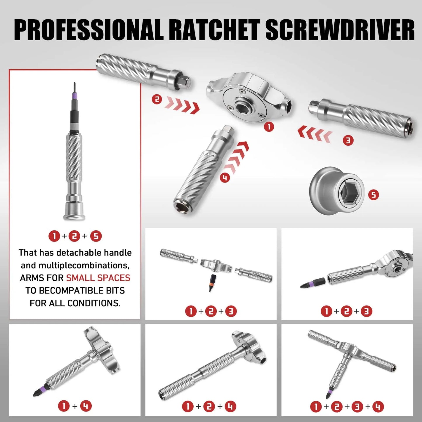 VMAN 66in1 Multifunction Ratchet Screwdriver Set
