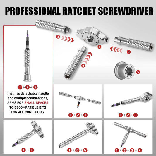 VMAN 66in1 Multifunction Ratchet Screwdriver Set