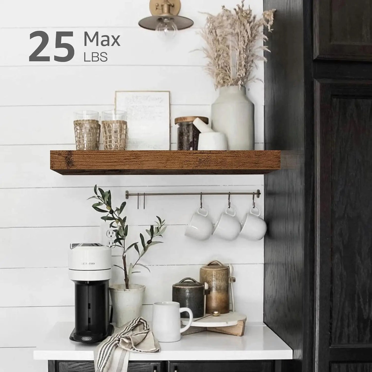 Set of 4 Floating Shelves for Wall
