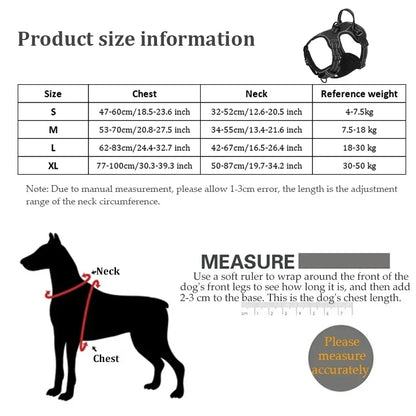 Adjustable Nylon Dog Harness No Pull