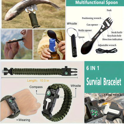 Ultimate Emergency Survival Gear Kit, 20-in-1