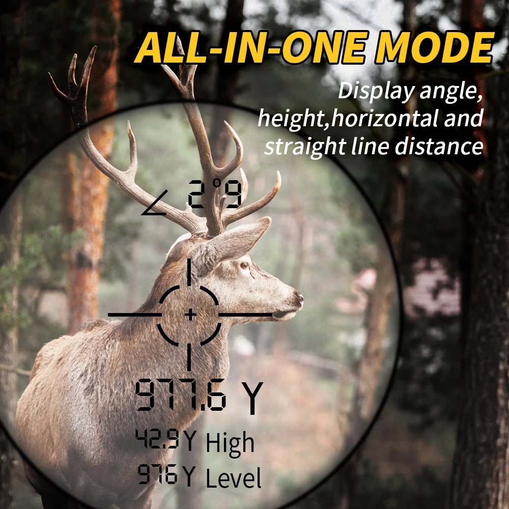 6x 1000M Laser Rangefinder Monocular