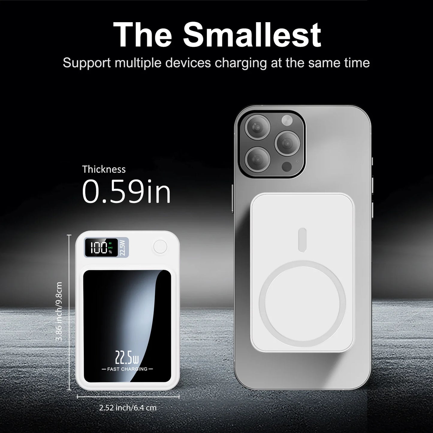 Magnetic 10000mAh Portable Fast Charger