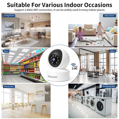 Indoor Security Camera 360° Color 2-Way Audio