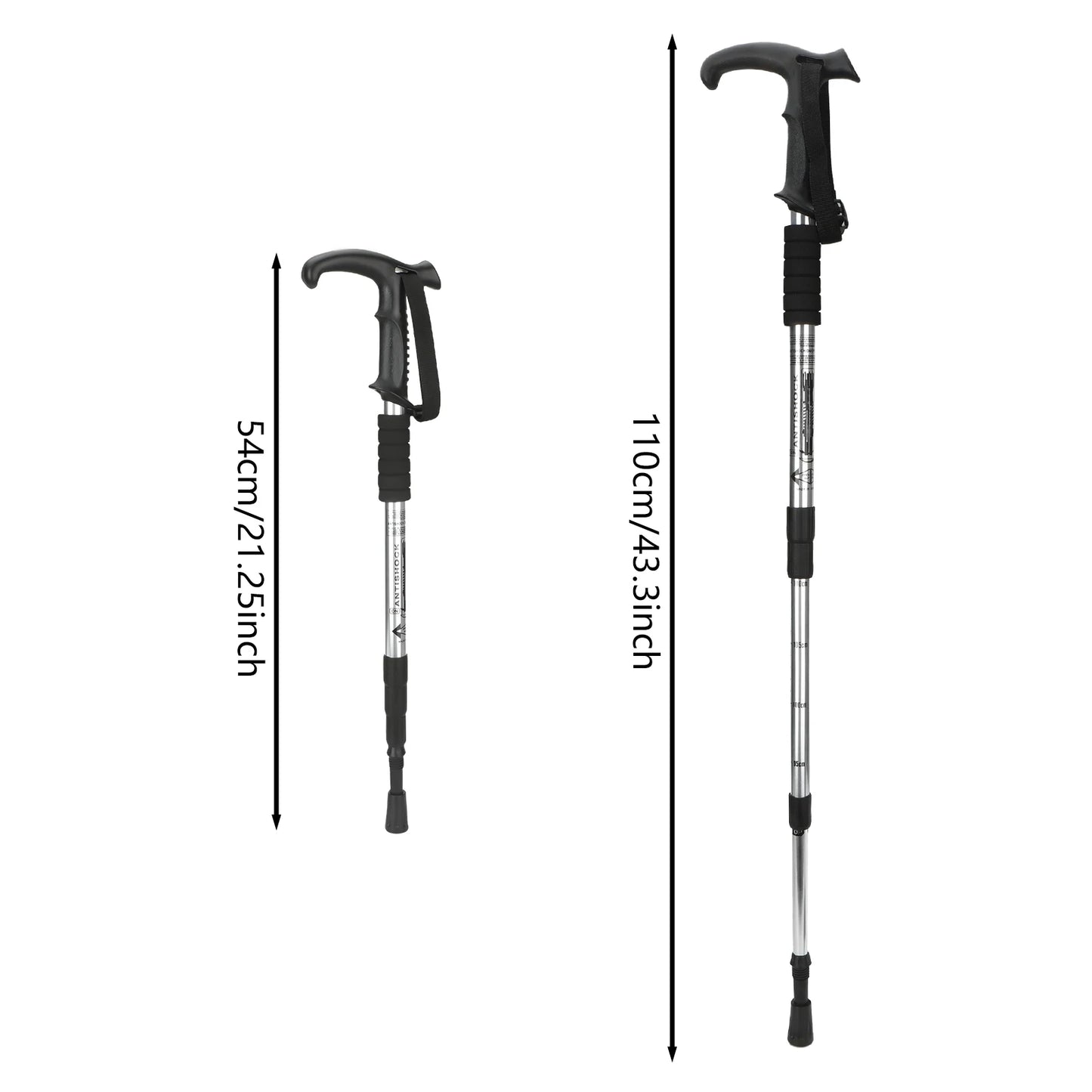 Hiking Sticks Walking Trekking Poles Mountaineering