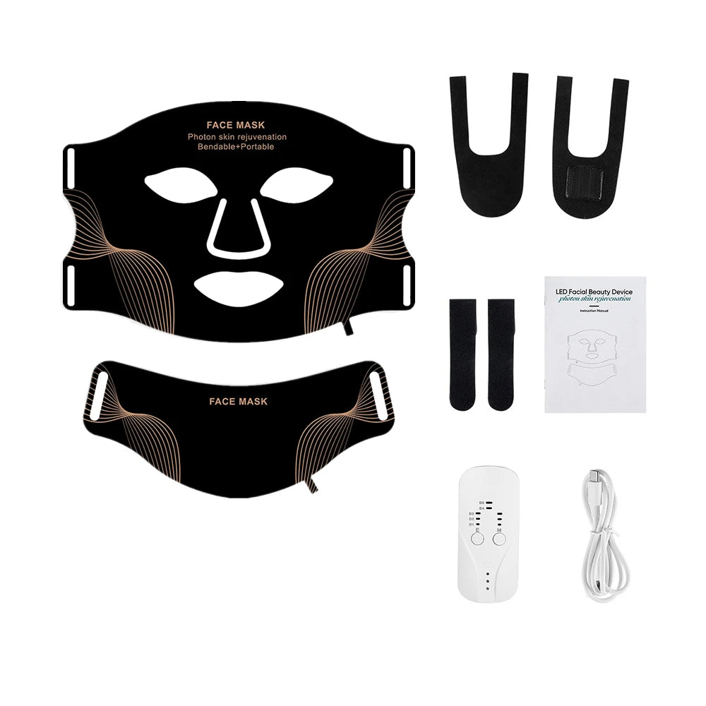 Silicone LED Face Mask  Infrared Therapy