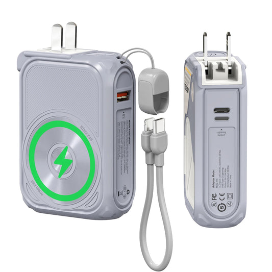 Magnetic Wireless Power Bank USB Type-C