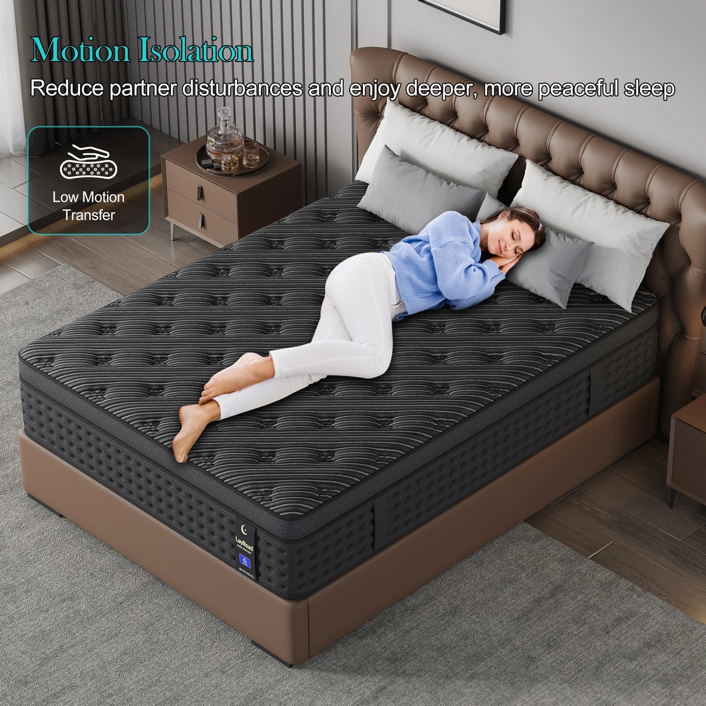 Memory Foam Spring Mattress Firmness Pressure Relief