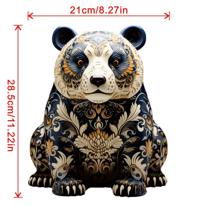 Panda Natural Wood Jigsaw Puzzle