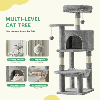 Cat Climbing Tower Indoor Play Sleep