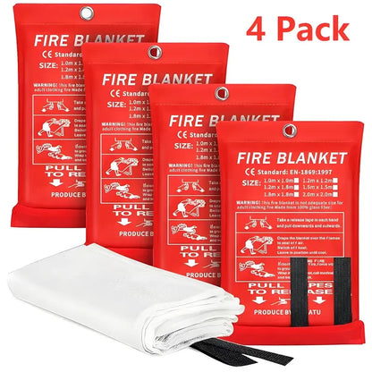 Emergency Fire Suppresion Blanket 4 Pack