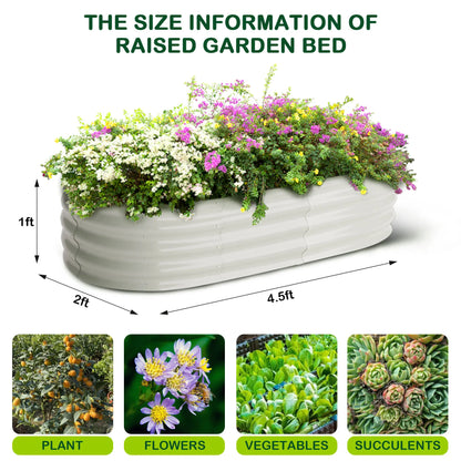 2-Pack Galvanized Steel Raised Garden Bed