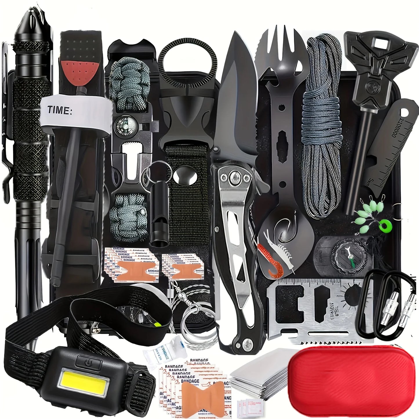 Ultimate Emergency Survival Gear Kit, 20-in-1