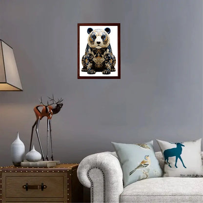 Panda Natural Wood Jigsaw Puzzle
