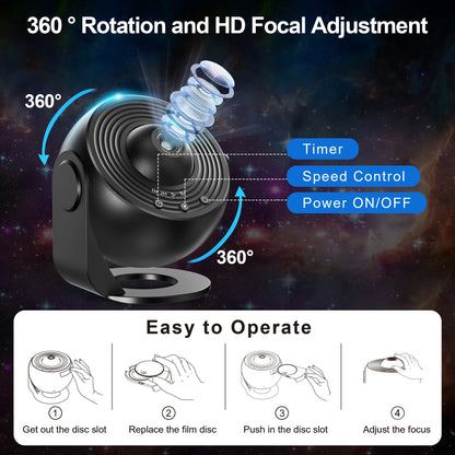 Planetarium Star Projector Realistic Night Light