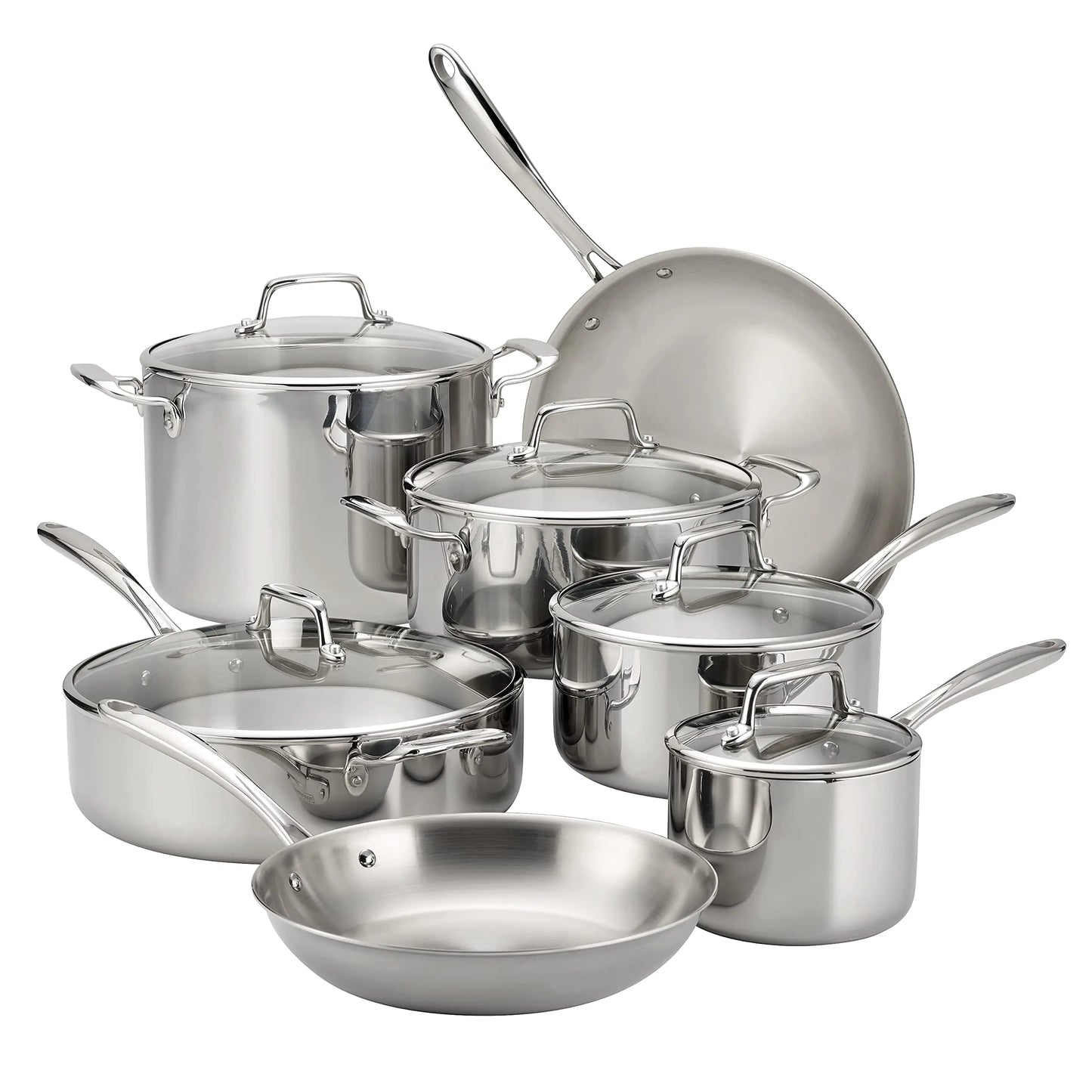 Tramontina Tri-Ply Clad Stainless Steel Cookware Set