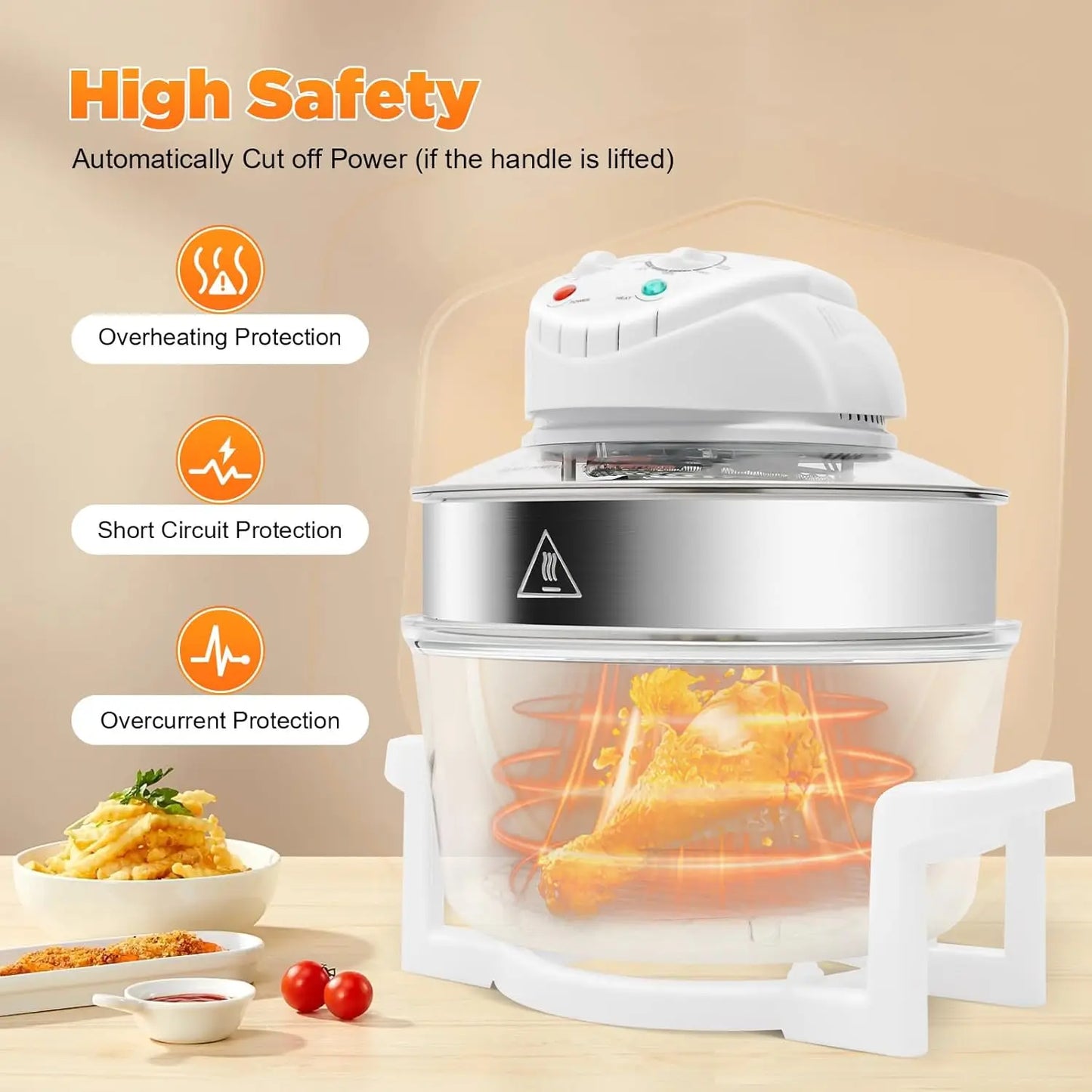 Turbo Air Fryer 18 QT Large Capacity